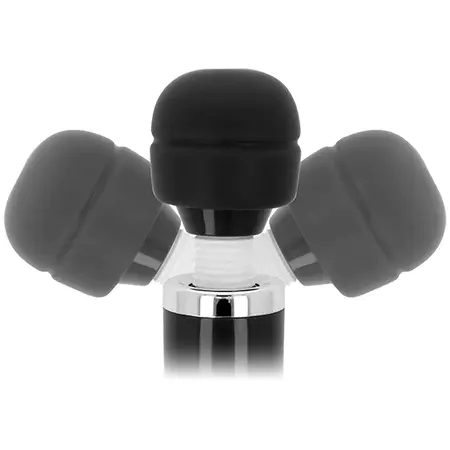 INTENSE Keanu Wand Black Multi-Speed Silicone Massager 33cm