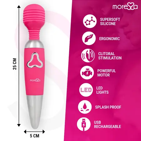 Moressa Odilon Premium Silikonski Punjivi Ergonomski Masažer 25cm