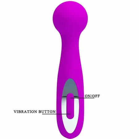 Pretty Love Wade Rechargeable Lilac Massager 12 Modes 15cm Silicone