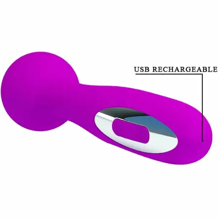Pretty Love Wade Rechargeable Lilac Massager 12 Modes 15cm Silicone
