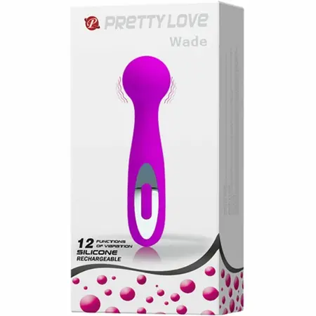 Pretty Love Wade Rechargeable Lilac Massager 12 Modes 15cm Silicone