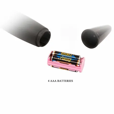 Baile Power Compact Massager Black - Ergonomic Silicone Design