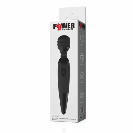 Baile Power Compact Massager Black - Ergonomic Silicone Design