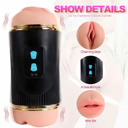 SHEQU KAY Dual-Entry Intimate Device with Dual Vibration System, TPE