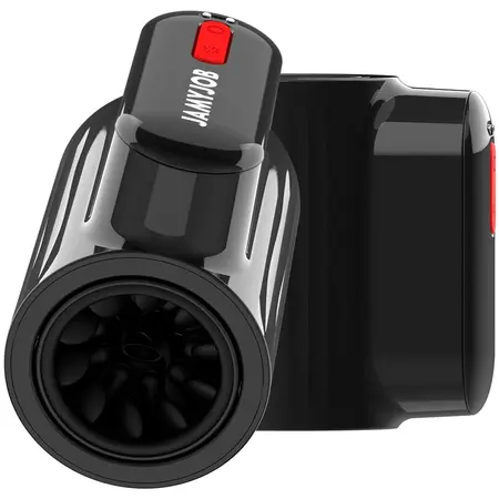 Jamyjob Vortex Tech Turbo Intimni Uređaj, 360° Rotacija, Crno-Crveni