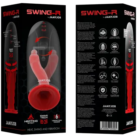 JAMYJOB SWING-R Intimni Uređaj sa Grejanjem, Pokretom Ljuljanja i Vibracijom, Crni