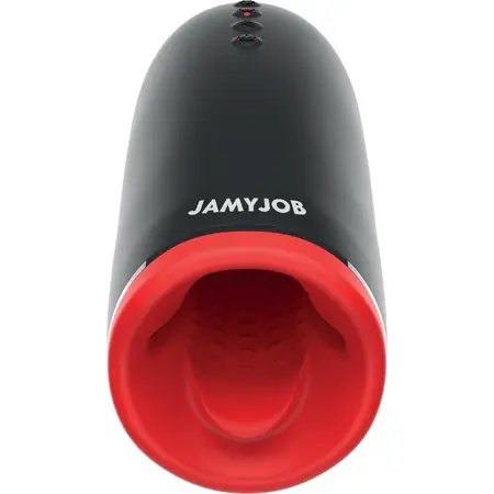 Jamyjob SPIN-X Intimni uređaj sa grejanjem i rotacionim sistemom Crni/Crveni