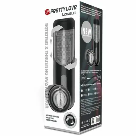 Pretty Love Lorelei Rechargeable Multi-Function Intimate Machine Black
