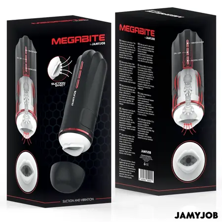 Jamyjob Megabite Intimate Device Automatic 5 Modes Black-Red USB Waterproof