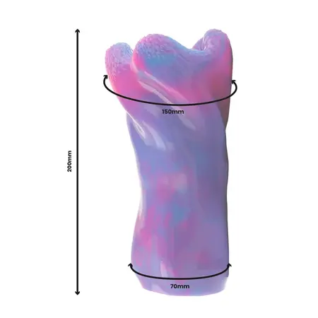 EPIC Thetis Cyclops Silikonska intimna mašina, ergonomski dizajn, 200mm, plava