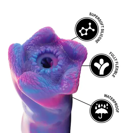 EPIC Thetis Cyclops Silikonska intimna mašina, ergonomski dizajn, 200mm, plava