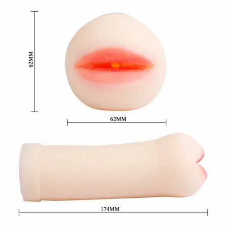 Baile Passion Lady Oral-Style TPR Intimate Device, Flexible Texture