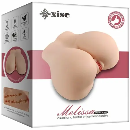 XISE Melissa Anatomical Multi-Position Intimate Device, Dual Channel, TPE