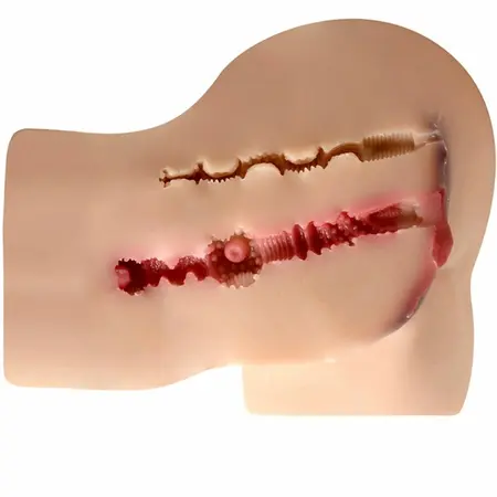 XISE KALLY Anatomical Intimate Device Multi-Position TPE Dual Channel 24cm