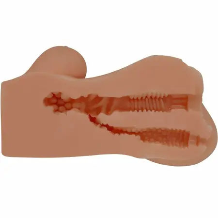 CRAZY BULL Hannah Dvokanalna Intimna Mašina Mulatto TPR 18cm