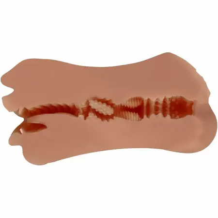 CRAZY BULL Zoey Dual-Entry Intimate Machine Flesh TPR, Double Channel