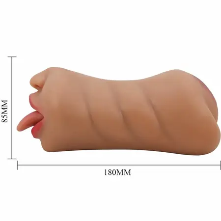 Crazy Bull Sarah Dual-Channel Intimate Machine TPR Flesh BM-009240N-1
