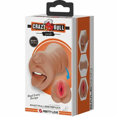 Crazy Bull Sarah Dual-Channel Intimate Machine TPR Flesh BM-009240N-1