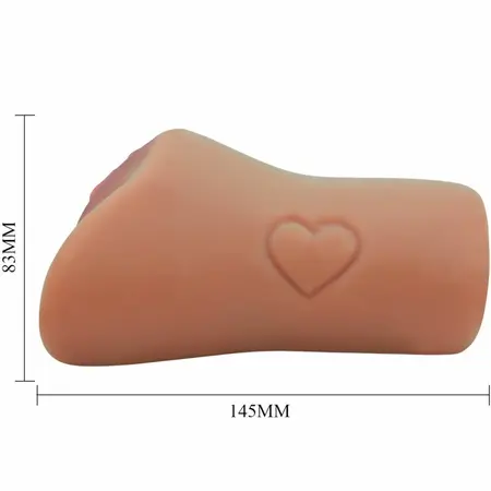 CRAZY BULL BM-009238N-1A Anatomical Double-Entry Intimate Machine, TPR, Heart Detail