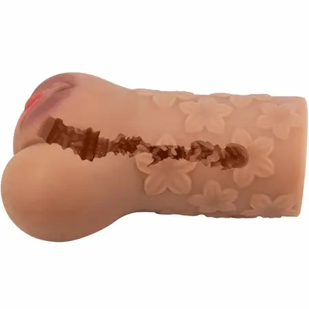 CRAZY BULL Scarlet BM-009236N-1A Dual-Entry Intimate Device, Flower Design, Flesh