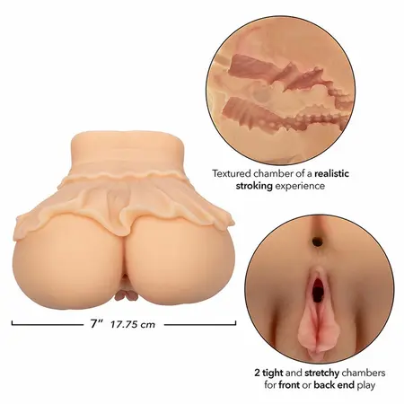 CalExotics The Peep Show Girl Dvostruki Ulaz Pure Skin Intimni Uređaj Flesh 1.4kg