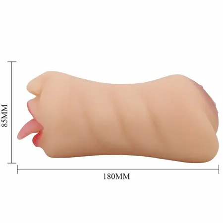 Crazy Bull Sarah Dual-Channel Intimate Machine Flesh TPR Waterproof
