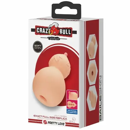 Crazy Bull Calabash Ergonomski TPR Intimni Uređaj Flesh Boja