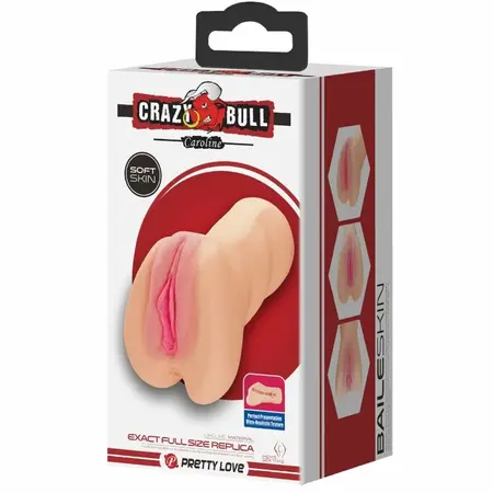 Crazy Bull Caroline Compact Anatomical Intimate Device Flesh TPR