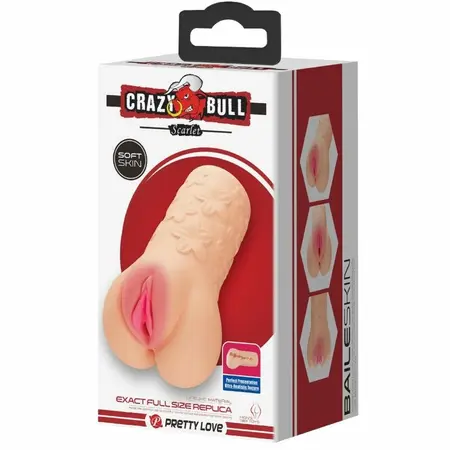 Crazy Bull Scarlet Anatomical Intimate Device TPR Flesh