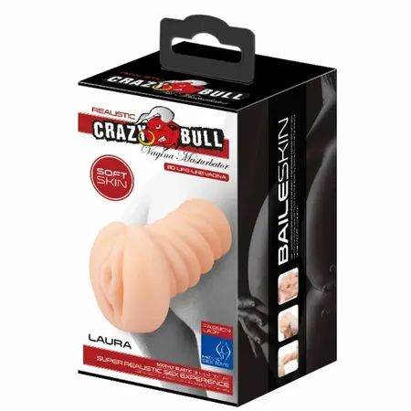 Crazy Bull Compact Intimate Machine TPR Waterproof Flesh-Tone