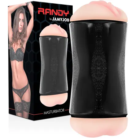 Jamyjob Randy Double Entry intimni uređaj, TPE, 15cm, lako čišćenje