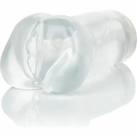 CalExotics Stroke It Tight transparentna intimna mašina, 16.5 cm