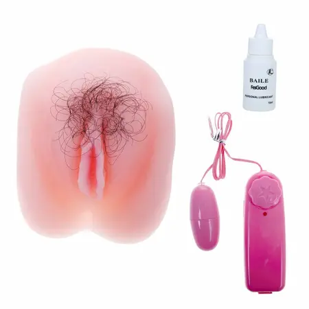 Baile Anthea Magic Flesh Vibrating Intimate Machine Dual Entry Silicone