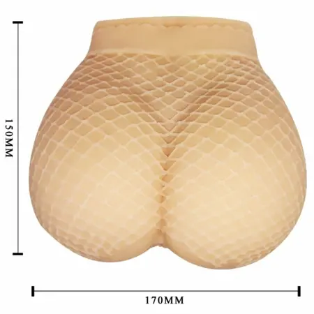 Baile Intimate Torso Model with Dual Vibration & Mesh Texture, Natural Tone