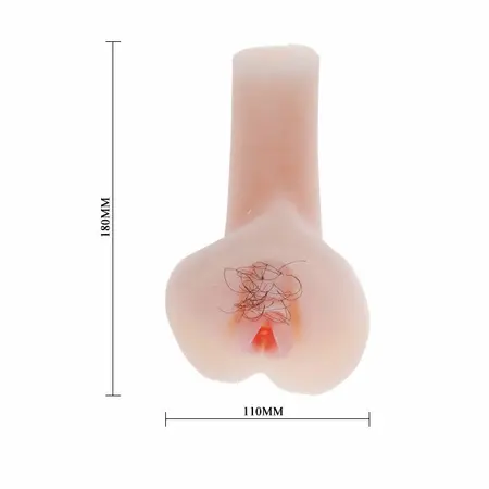 Baile Ultra Realistic Vibrating Dual Entry Intimate Sleeve Silicone