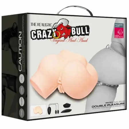 Crazy Bull Intimate Silicone Torso with Dual Channel & Vibration, Large