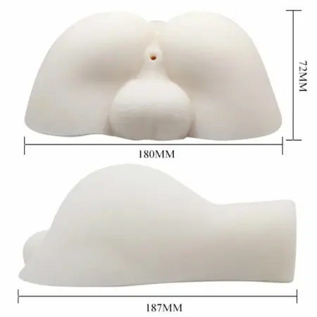 Baile Bigger Man Intimni Model sa Vibracijom na Daljinski Upravljač, Prirodna Boja