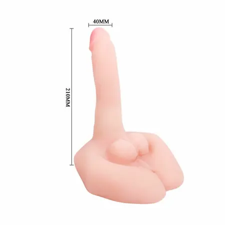 Baile Mr. Big Anatomical Intimate Machine with Vibration & Voice Control, Flesh