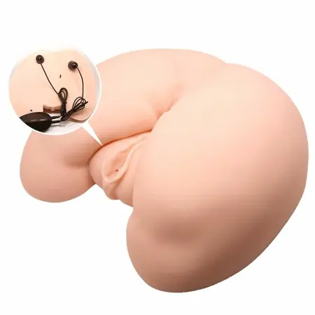 Crazy Bull Intimate Machine for Men Double Channel Vibrating TPR Skin Tone