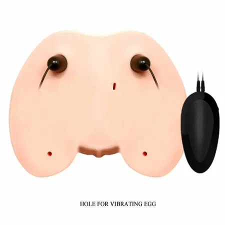 Crazy Bull Intimate Machine for Men Double Channel Vibrating TPR Skin Tone