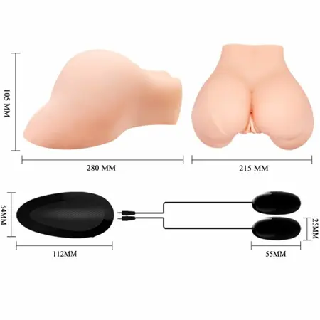Crazy Bull Vibrating Intimate Toy with Dual Entry & Textured Channel