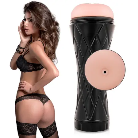 Jamyjob Booty Intimna Mašina Anatomski Teksturirani Umetak TPE Crna