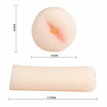 Baile Dance Passion Lady Compact Anal Intimate Machine TPR Beige