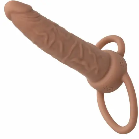 CalExotics Performance Maxx Dual Action Silikonski Sistem Smeđa 14cm
