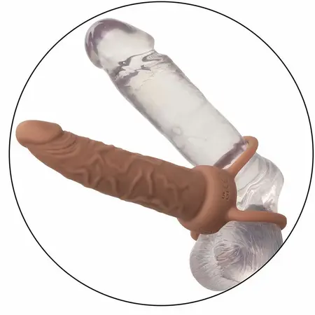 CalExotics Performance Maxx Dual Action Silikonski Sistem Smeđa 14cm