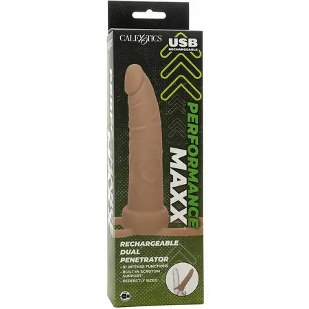 CalExotics Performance Maxx Dual Ring Silikonski Intimni Sistem Svetla Koža
