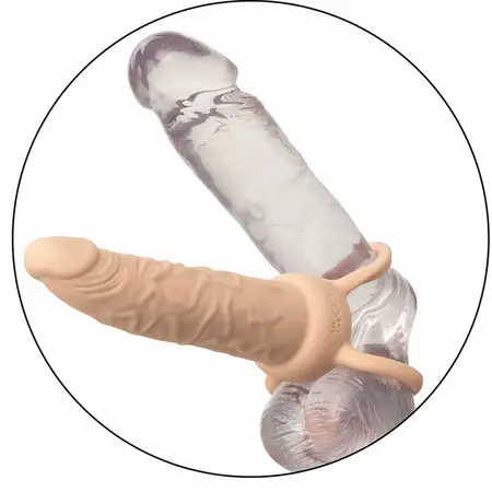 CalExotics Performance Maxx Dual Ring Silikonski Intimni Sistem Svetla Koža