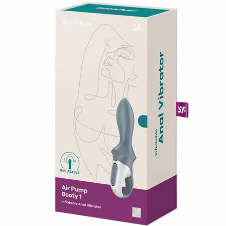 Satisfyer Air Pump Booty 1 Intimni Inflacioni Vibrirajući Sistem Siva
