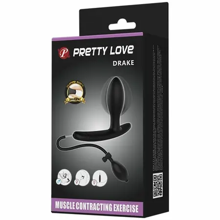 Pretty Love Drake Inflacioni Silikonski Čep, Crni, Vodootporni Sistem