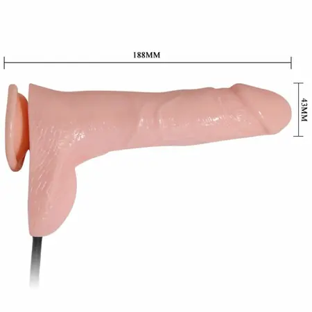 Baile Realistic Vibrating Inflatable Model 18.8 cm with Suction Cup